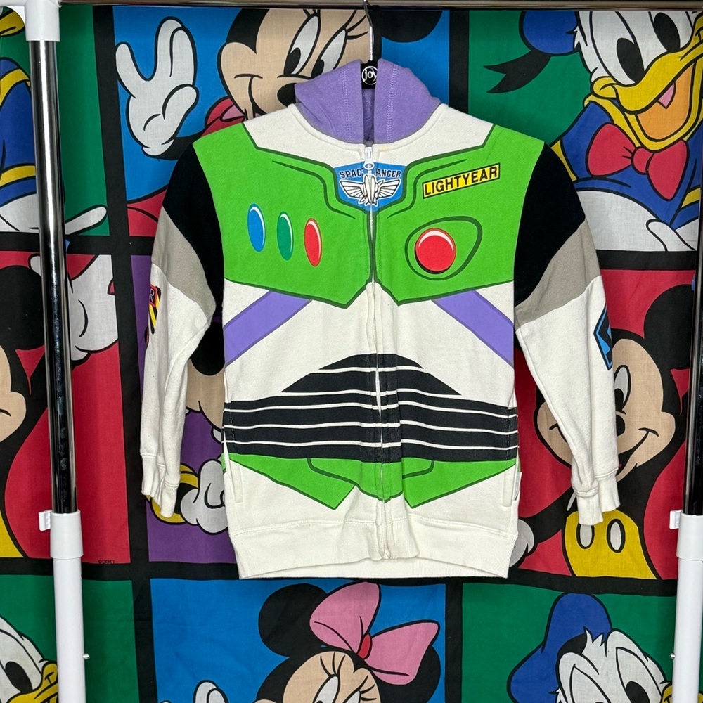 Hong Kong Disneyland Buzz Lightyear Boys Zip Up Hoodie